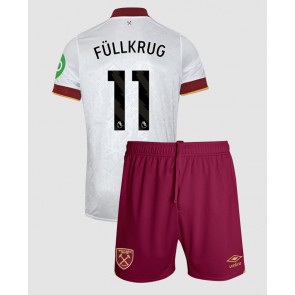 West Ham United Niclas Fullkrug #11 Rezervni Dres za Dječji 2024-25 Kratak Rukavima (+ kratke hlače)